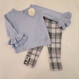 Janie & Jack Plush Pastels Sweater Set